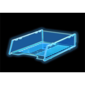 A4 Multi Fit Document Tray - Neon Blue